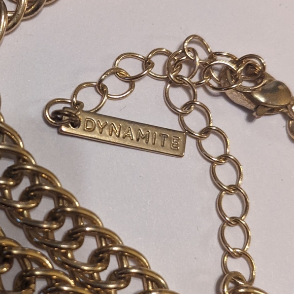 Dynamite long gold tone chain - unisex - Picture 9 of 14